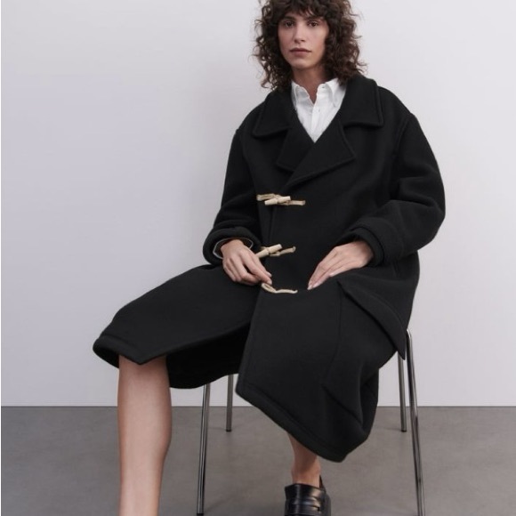 Zara Wool Toggle Coat ZW Limited Edition - Picture 8 of 16